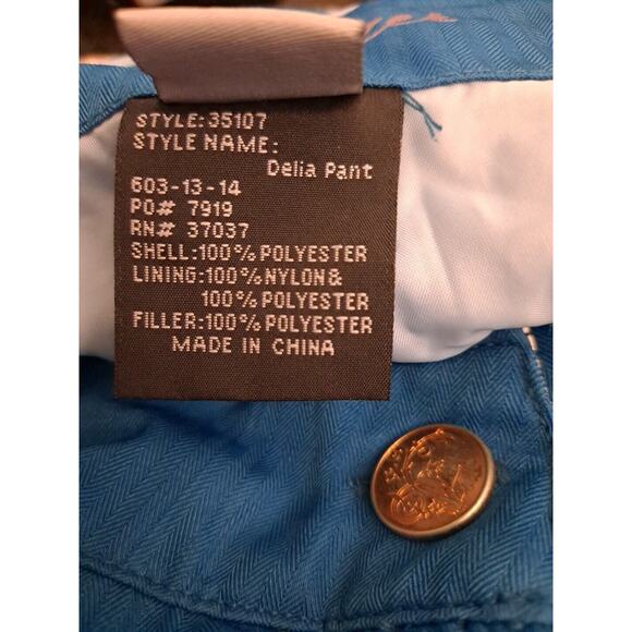 Obermeyer Womens Snow Pants Blue Size 8 Insulated Snow Pants 30x29 - Picture 5 of 13